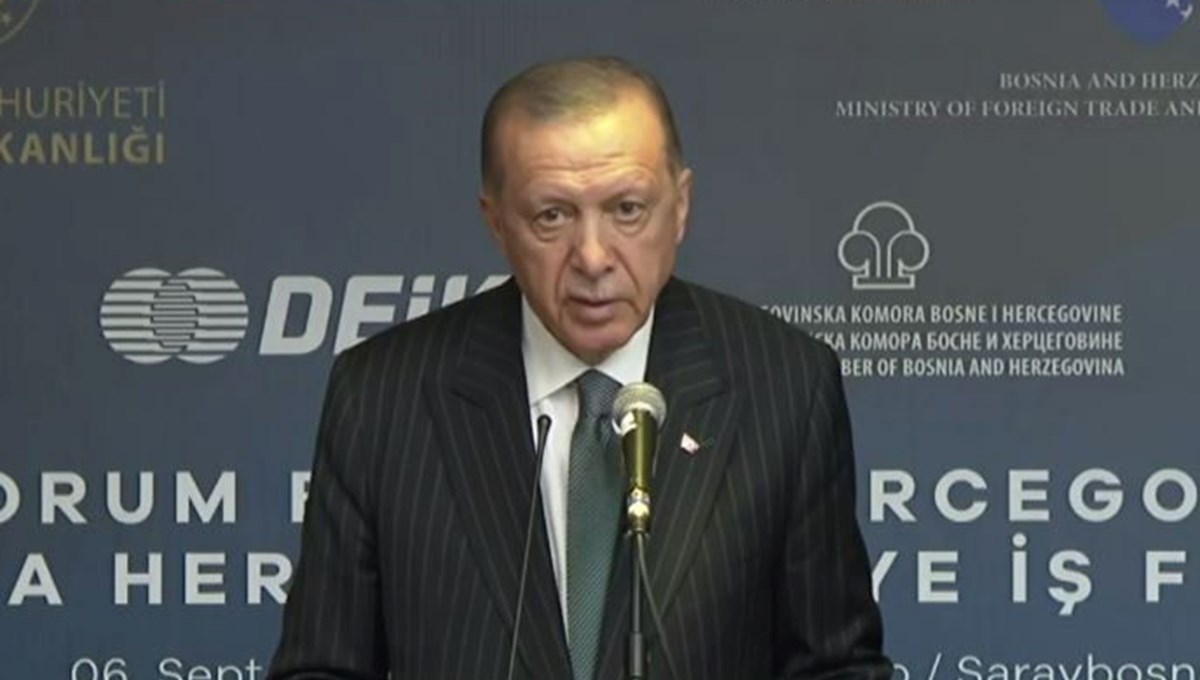 Cumhurbaşkanı Erdoğan açıkladı: Bosna Hersek'le ticarette 1 milyar dolar hedefi