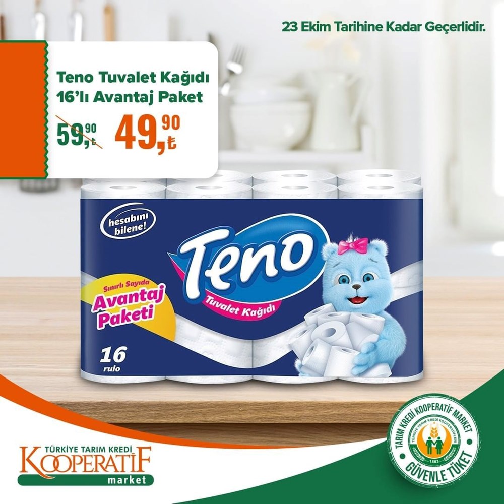 Tarım Kredi Kooperatif Market temel ihtiyaç ürünlerinde büyük indirimler (17-31 Ekim güncel indirimli ürünler kataloğu) - 8