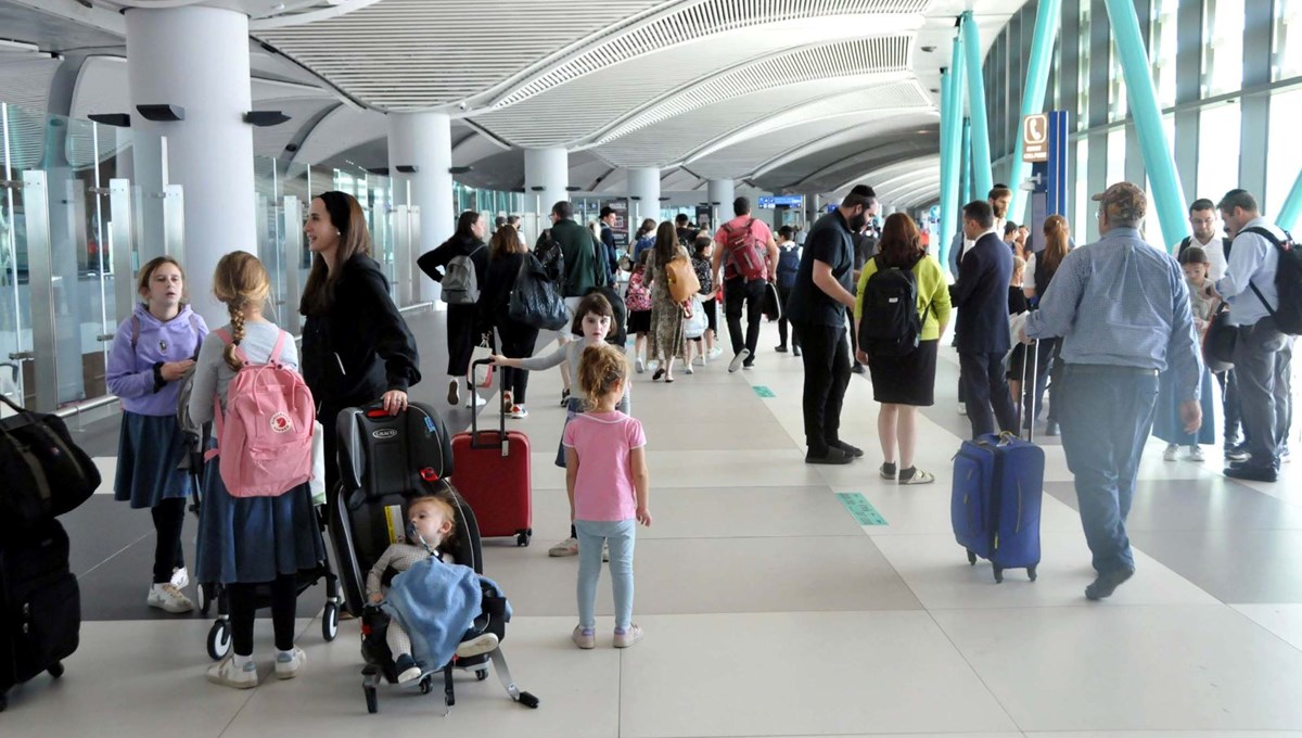 Tel Aviv-İstanbul hattında yolcu yoğunluğu Tel Aviv-İstanbul hattında yolcu yoğunluğu