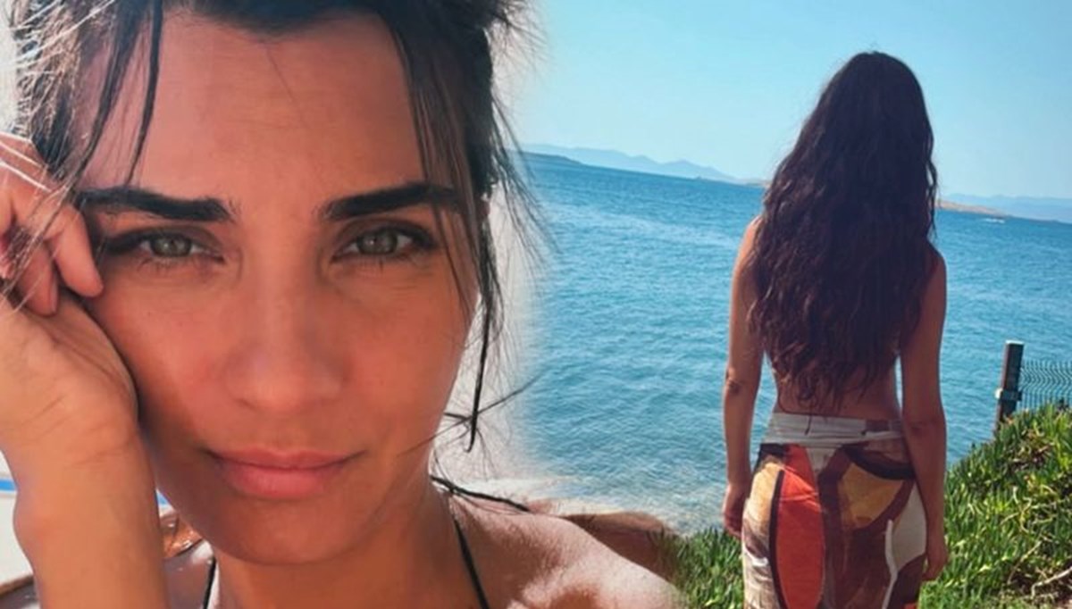 Tuba Büyüküstün'den Ayvalık pozları