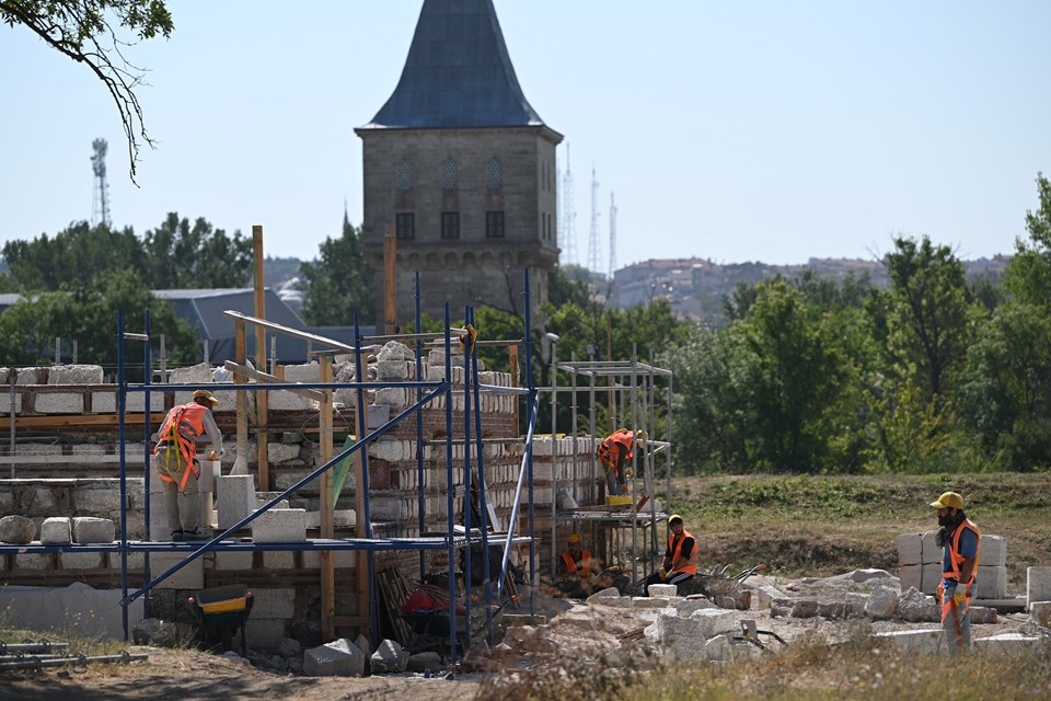 Edirne Sarayı'nda restorasyon çalışmaları devam ediyor - 2