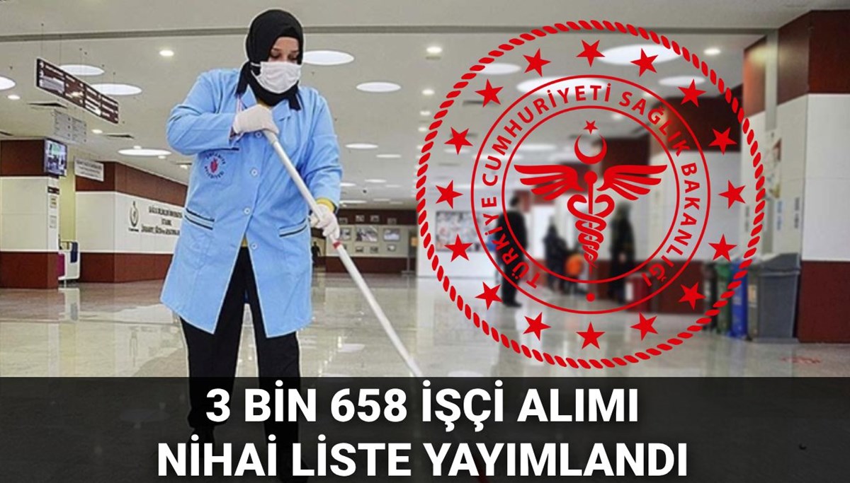 Sağlık Bakanlığı 3 bin 658 işçi alımı kura çekimi ne zaman? Nihai liste yayımlandı (2025 İŞKUR nihai aday listesi sorgulama)