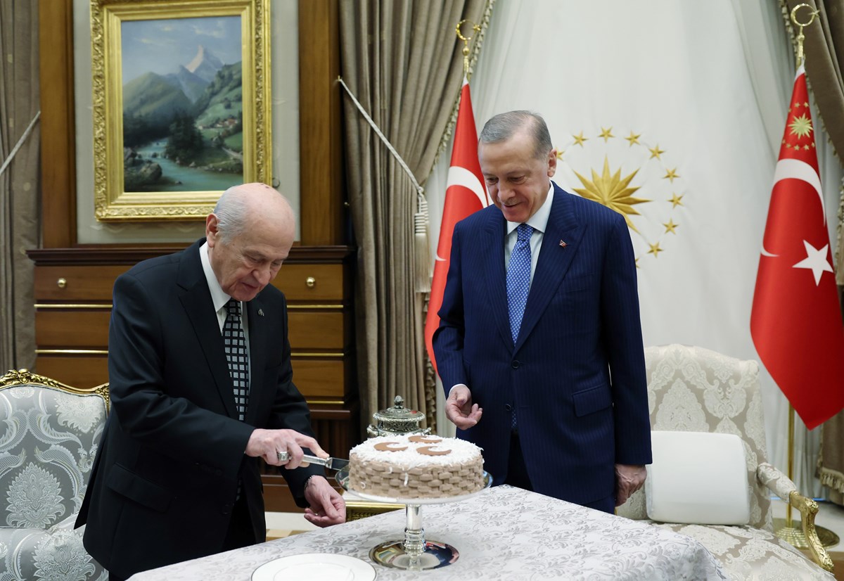 Cumhurbaşkanı Erdoğan, MHP lideri Bahçeli Cumhurbaşkanı Erdoğan, MHP lideri Bahçeli