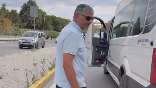 Okul servis şoföründen tehdit