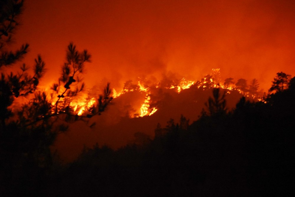 Marmaris'te orman yangını: Müdahale devam ediyor - 40