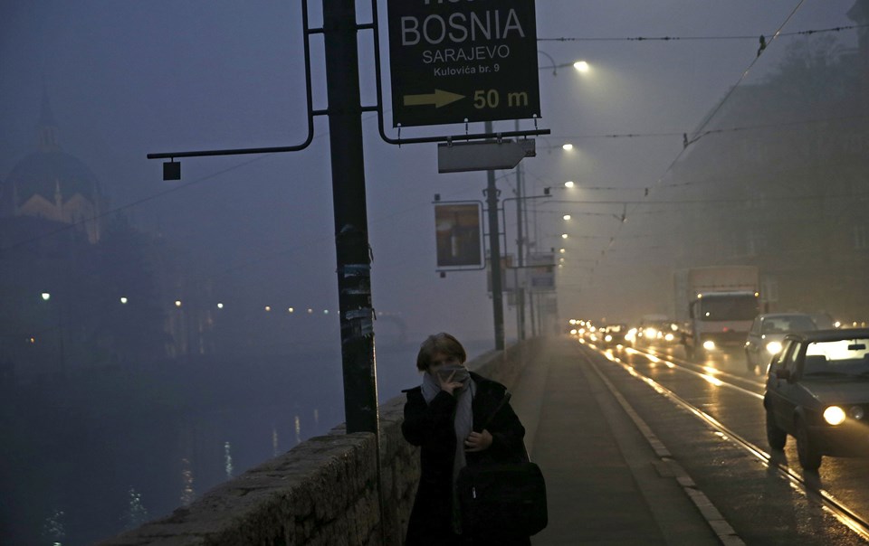 Saraybosna'da hava kirliliğinden dolayı okullar tatil edildi - 2