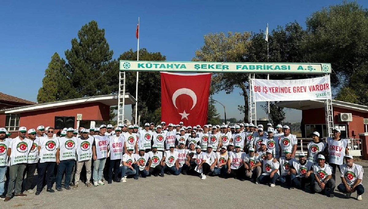 Kütahya Şeker işçileri grevde