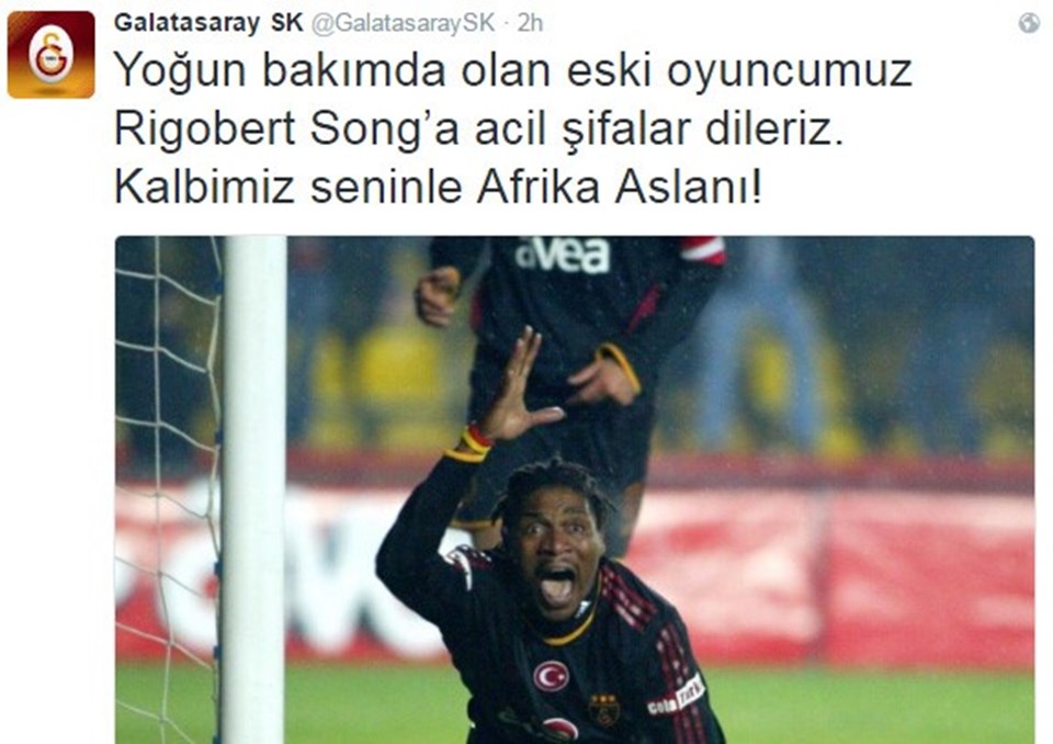 Galatasaray'ın eski yıldızı Rigobert Song yoğun bakımda - 1