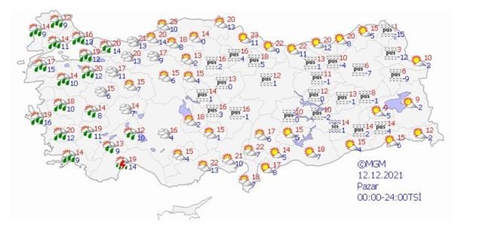 Meteoroloji'den sağanak yağış ve kar uyarısı (Bugün hava nasıl olacak?) - 1