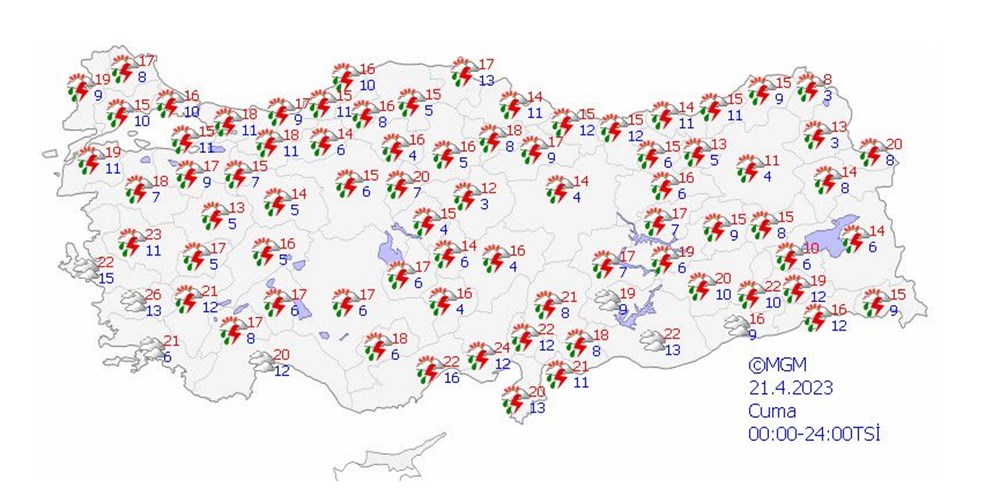 Bayramda hava nasıl olacak? İşte yurt geneli hava durumu raporu - 10