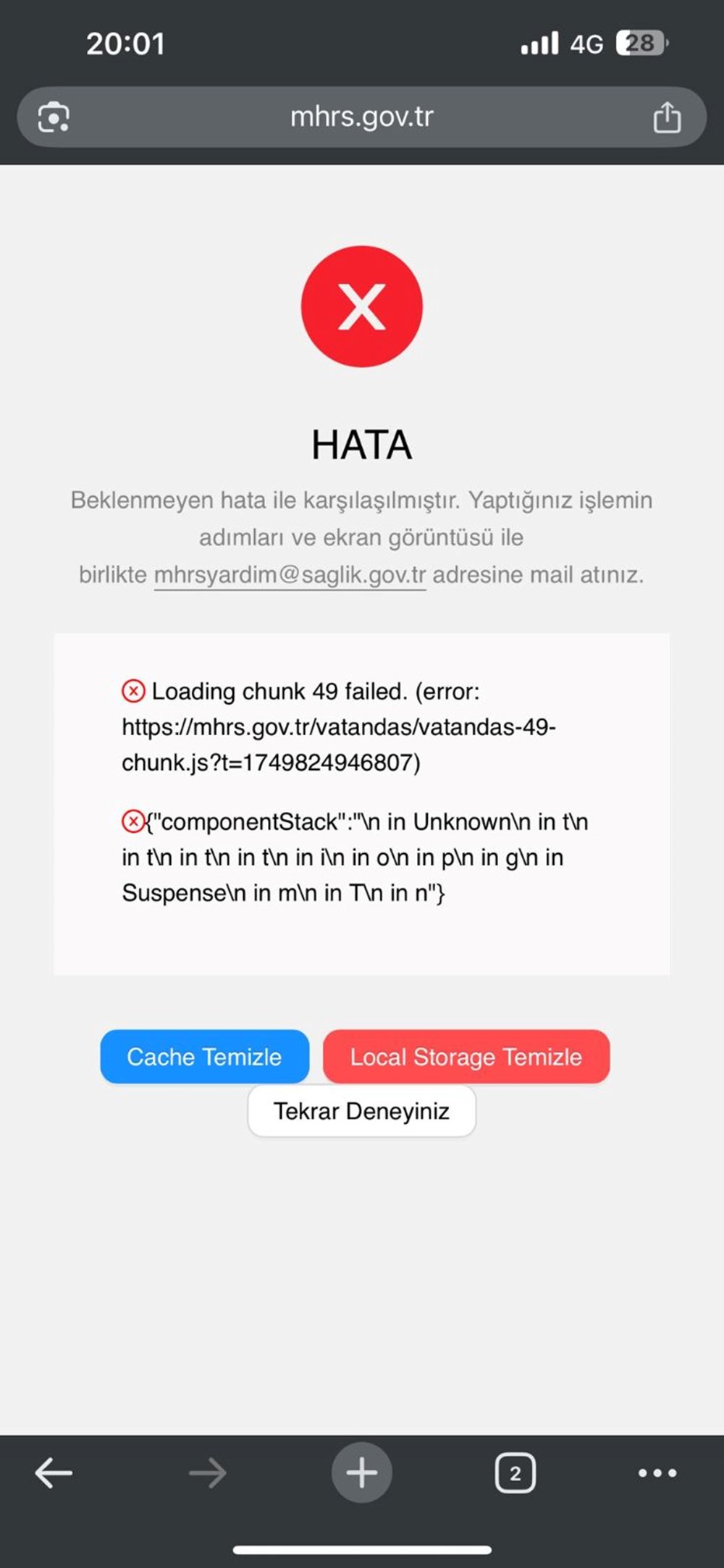 MHRS çöktü mü? MHRS mobil uygulamasına erişim sorunu 2 MHRS mobil uygulamasına erişim sorunu: MHRS çöktü mü? - 3