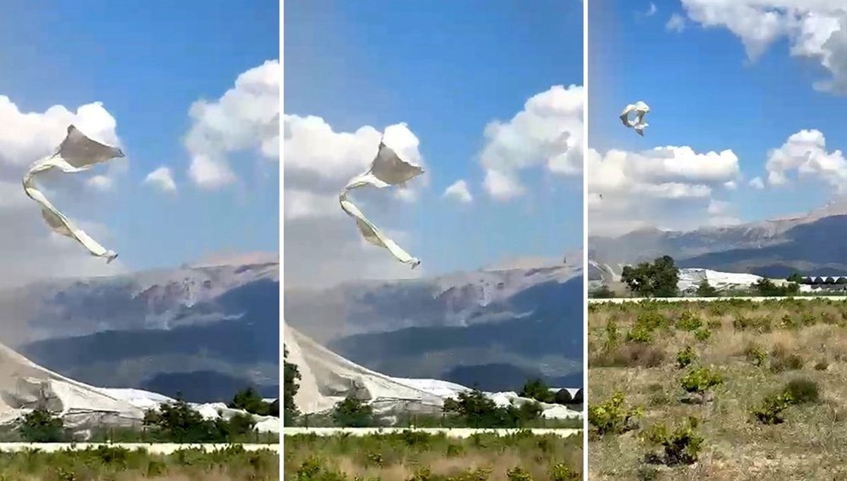 Isparta'da hortum seraları yıktı Isparta'da hortum seraları yıktı