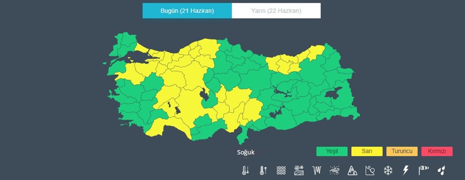 İstanbul ve Ankara dahil 32 il için sarı kod: Uyarılar arka arkaya geldi - 1