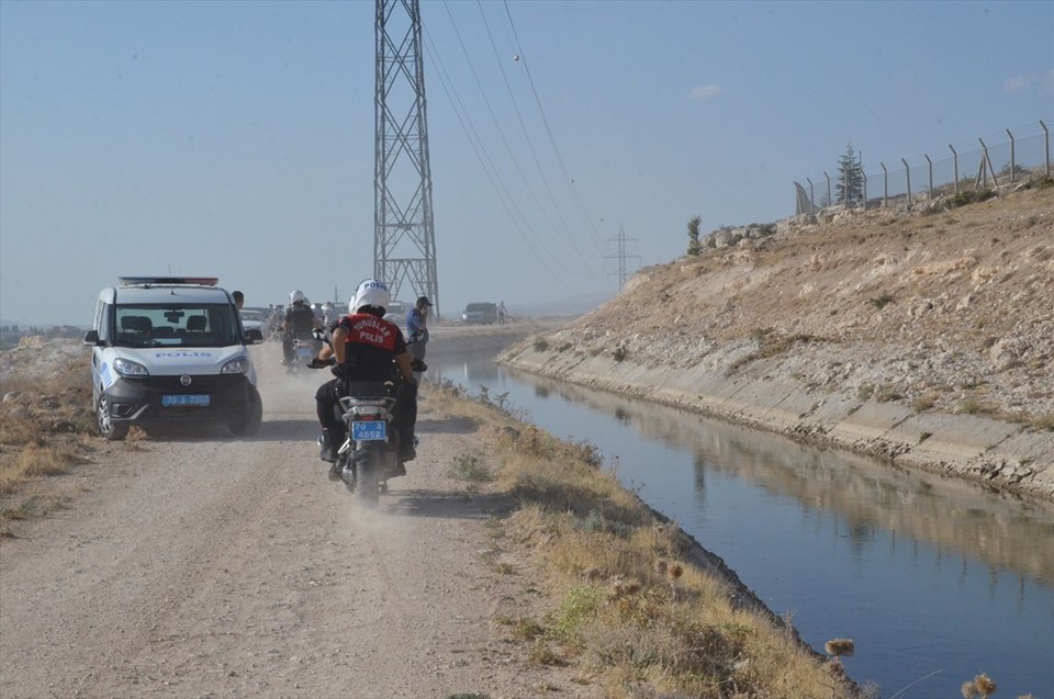 Karaman'da sulama kanalına düşen Afgan çocuk boğuldu - 1