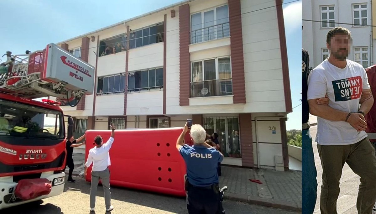 Oğlunu 3'üncü kattan atmaya kalkmıştı