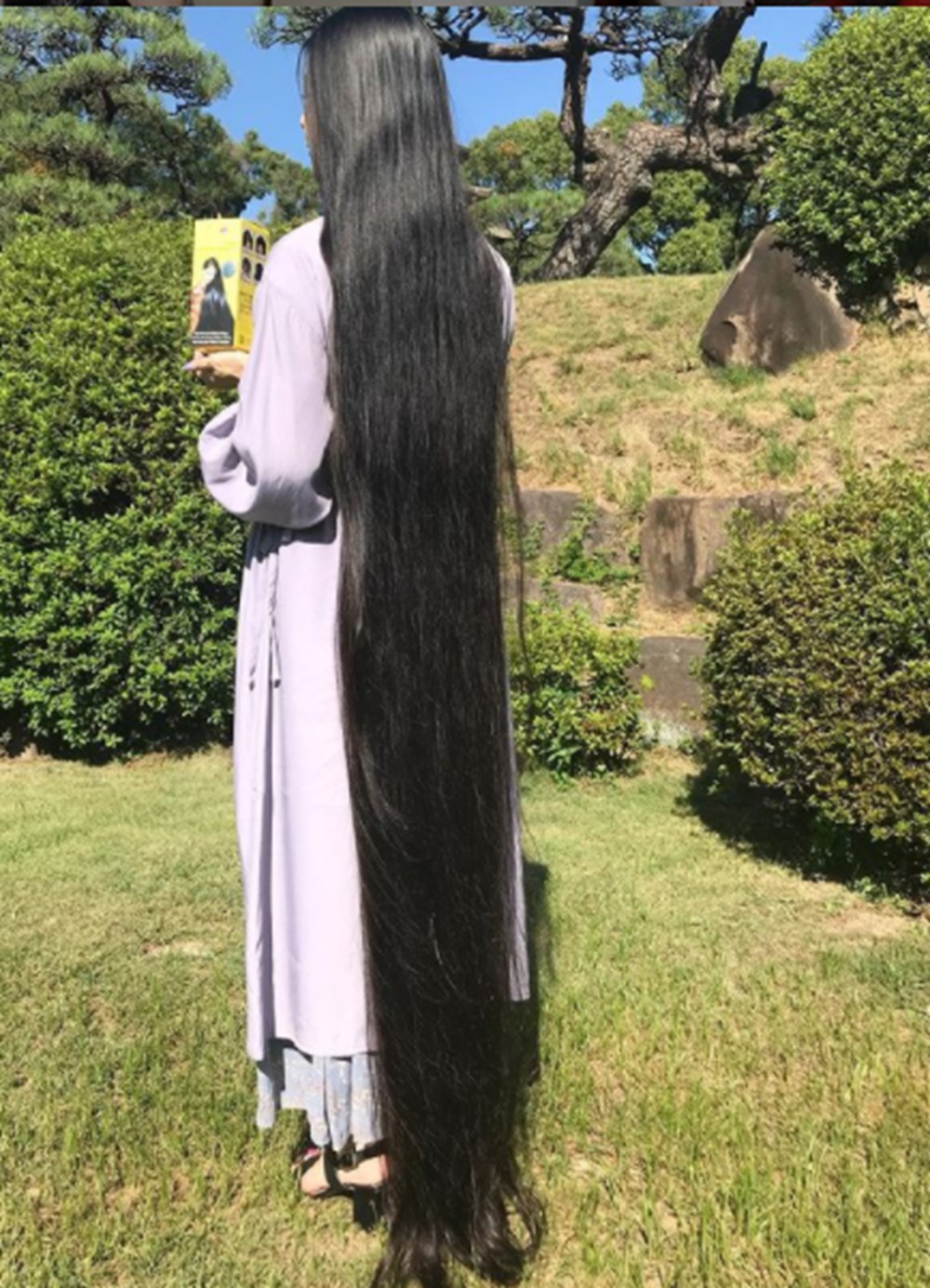 15 yıldır saçlarını kestirmeyen 'Japon Rapunzel’in saçlarıiki metreye ulaştı - 15