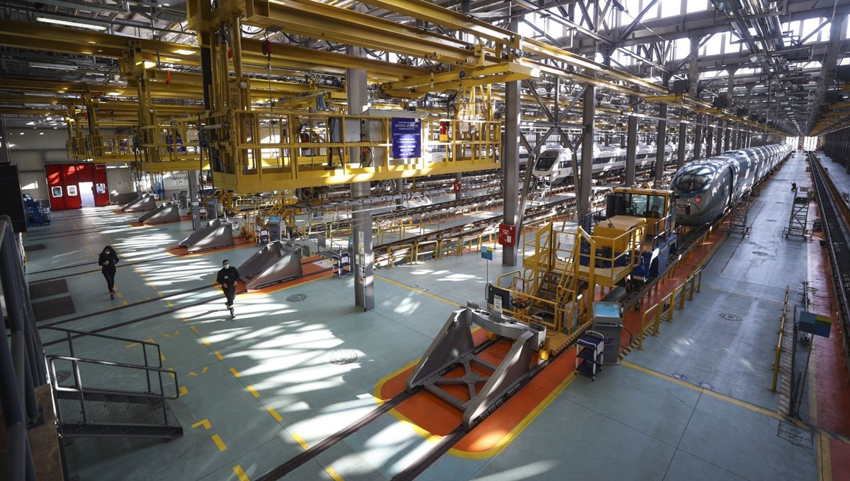 Etimesgut YHT Ana Bakım Atölyesi görüntülendi