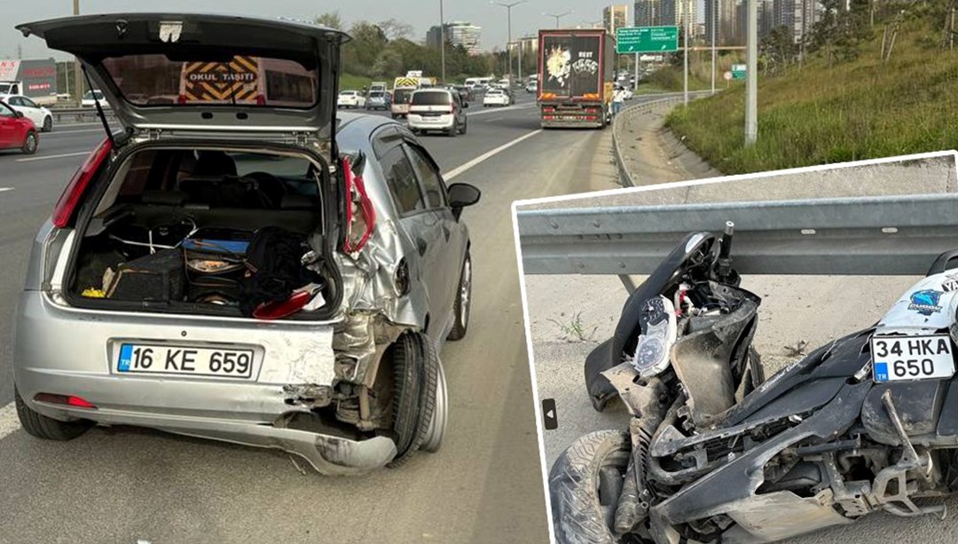 TEM’de feci kaza: Motosiklet sürücüsü öldü, yolcu ağır yaralı