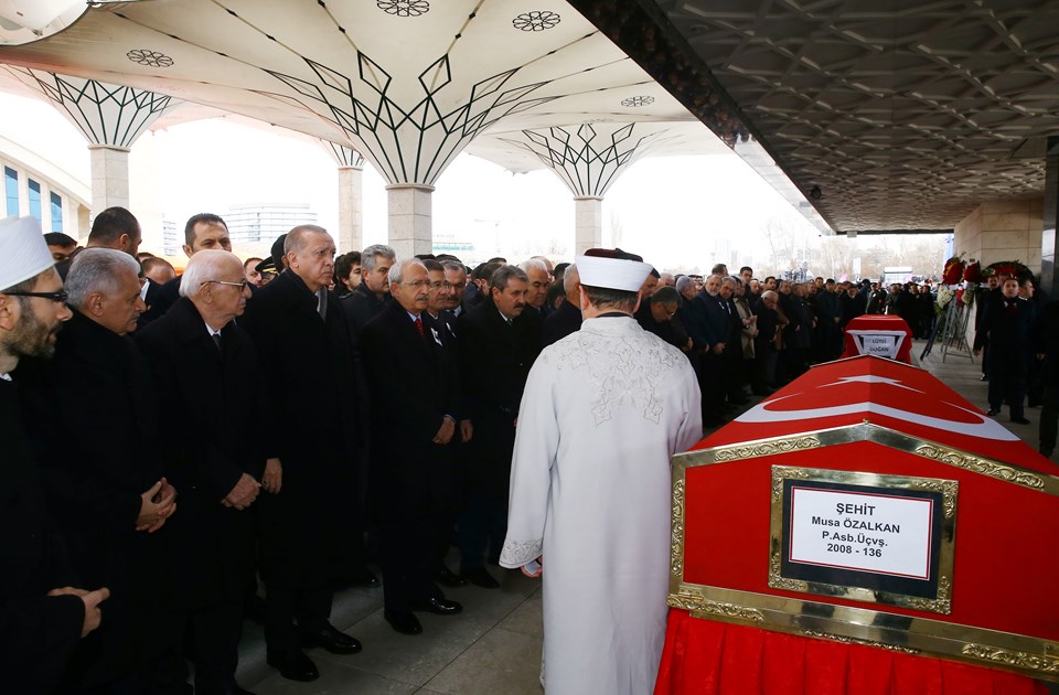 Afrin şehidi Astsubay Üstçavuş Musa Özalkan'a veda - 3