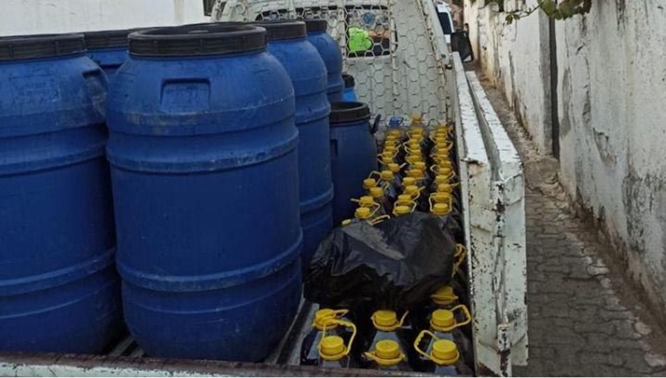 Aydın'da 2 ton sahte şarap ele geçirildi