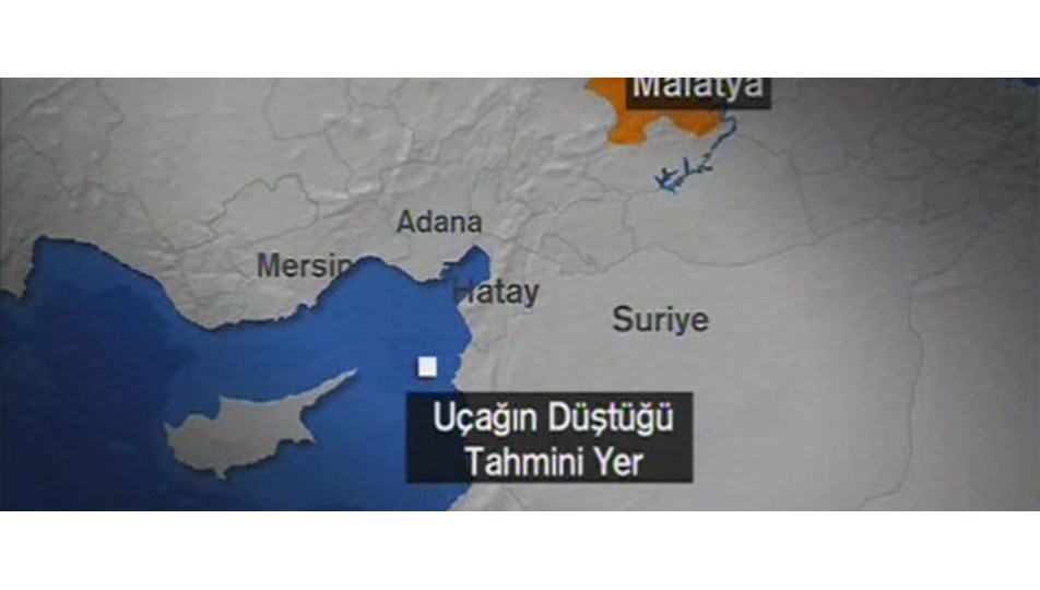 Türk jeti Akdeniz'e düştü