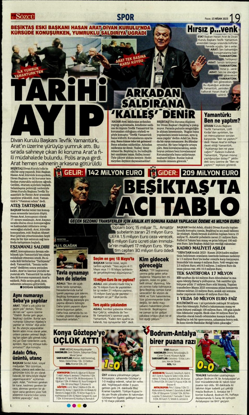 "Kartal ağır yaralı" (13 Nisan 2025 spor manşetleri) - 32