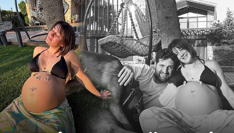 Gizem Karaca'dan karnı burnunda pozlar
