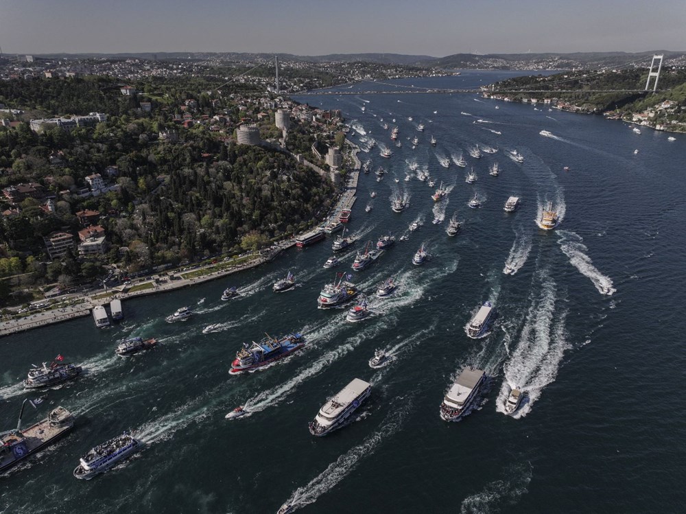 Boğaz'da "Sarıyer donanması": Şampiyonluk coşkuyla kutlandı 81