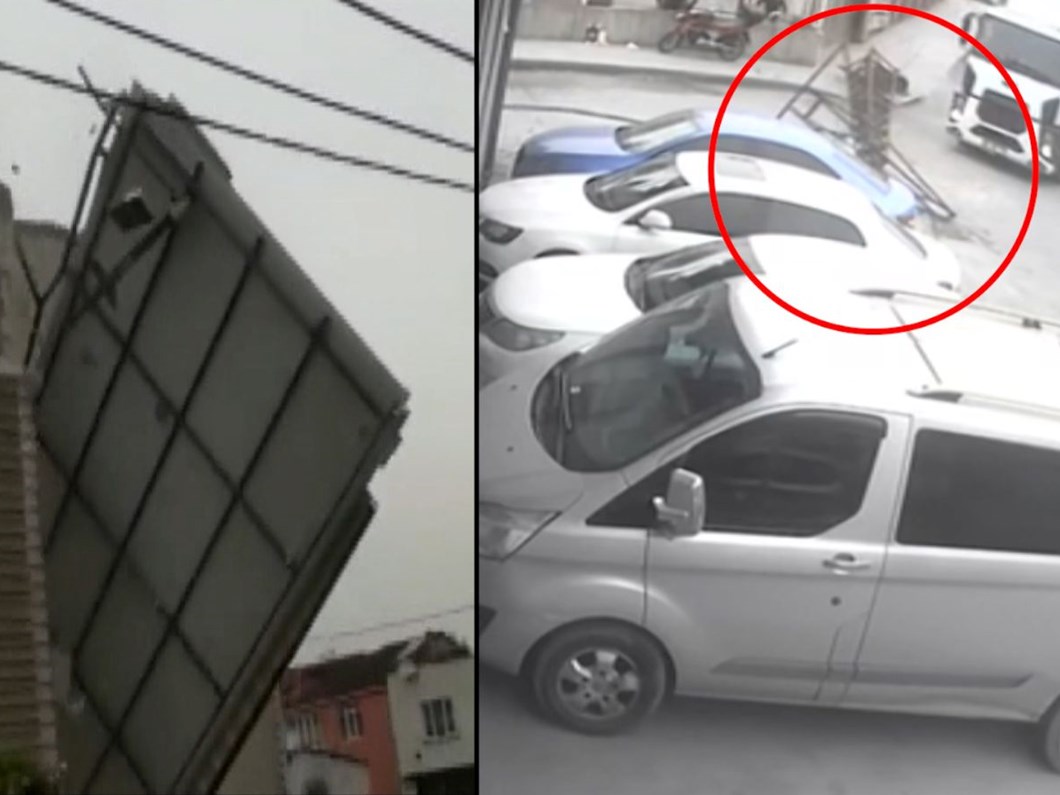 istanbul da firtina catiyi ucurdu elektrik diregini devirdi son dakika turkiye haberleri ntv haber