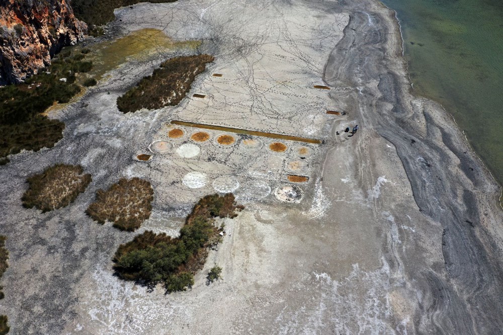 İztuzu’nda sular çekildi, 2 bin yıllık tesis ortaya çıktı - 2