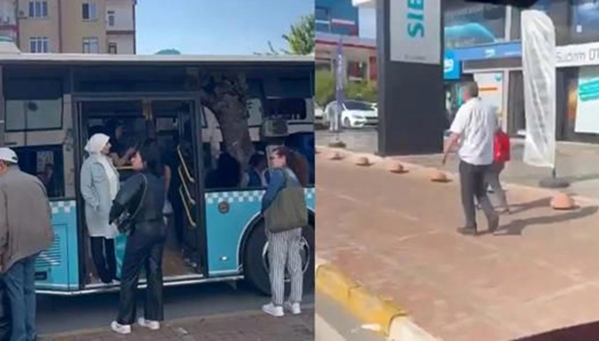 Yolcularla tartışan şoför, otobüsü park edip işi bıraktı Yolcularla tartışan şoför, otobüsü park edip işi bıraktı