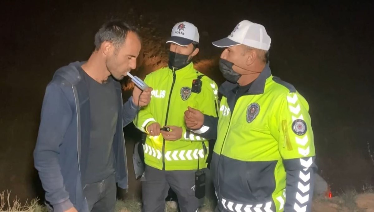 Kendi alkol testini kendi yaptı, 