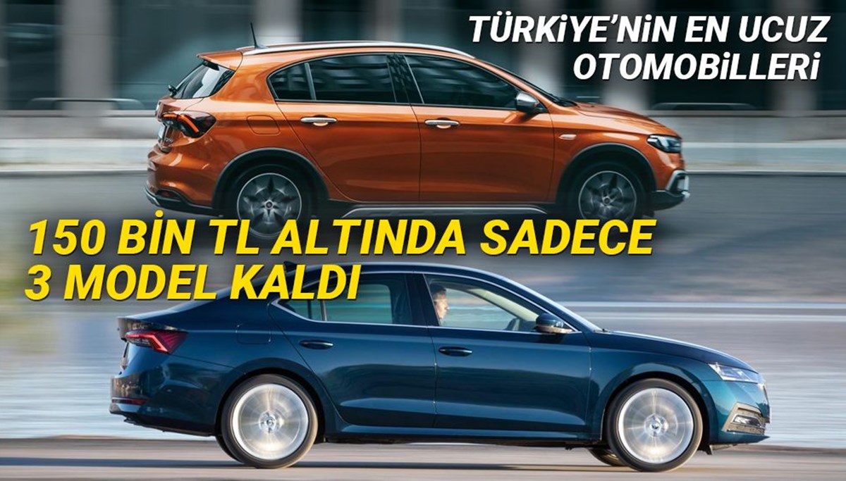 Türkiye'de 2021 yılında satılan en ucuz sıfır otomobiller