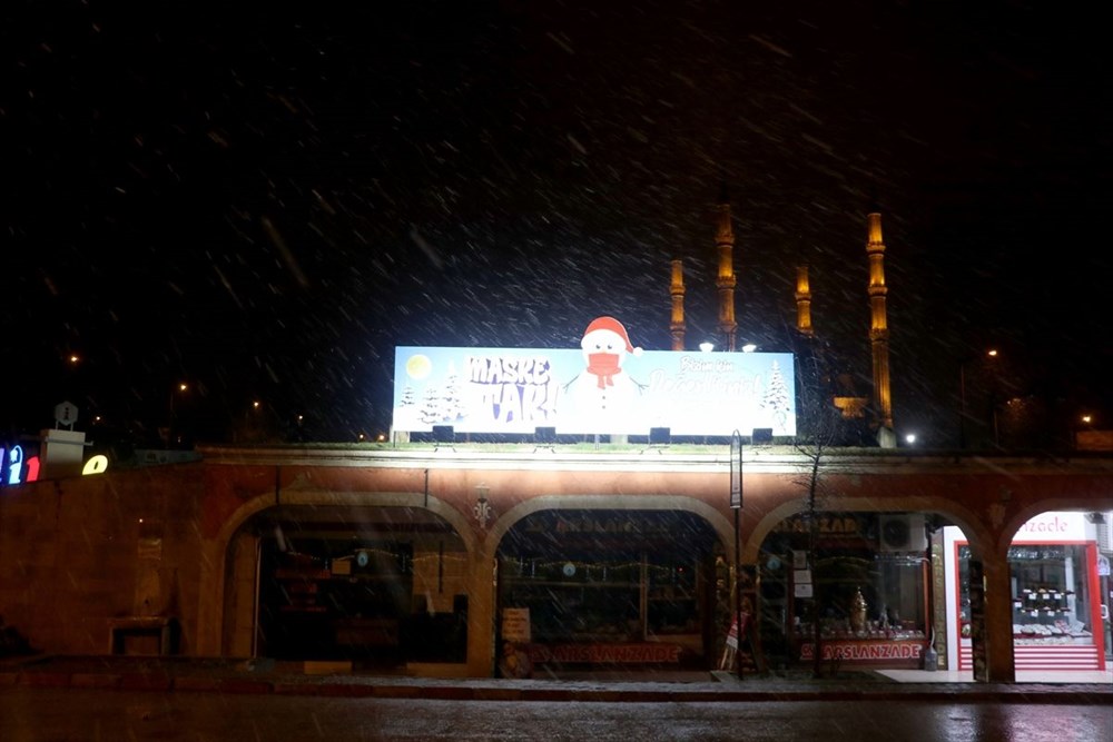 Edirne'de kar yağışı başladı - 8