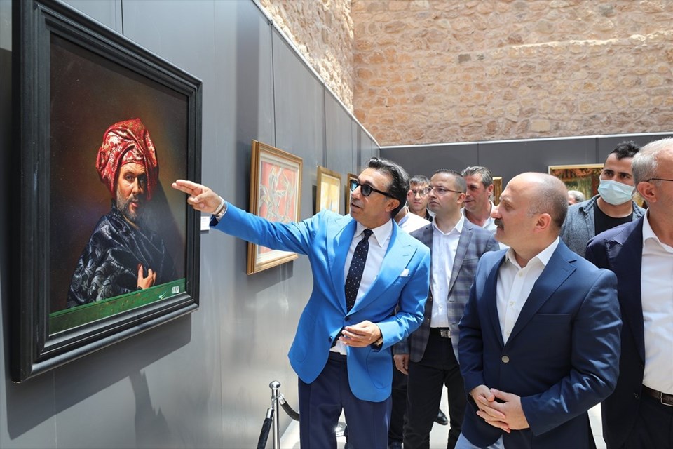 İtalyan ressamların tabloları İshak Paşa Sarayı'nda sergileniyor - 2