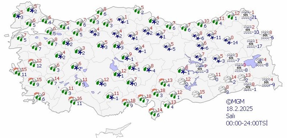 Şiddetli soğuk ve kar geri geliyor! Hava sıcaklığı 8 derece birden düşecek - 7