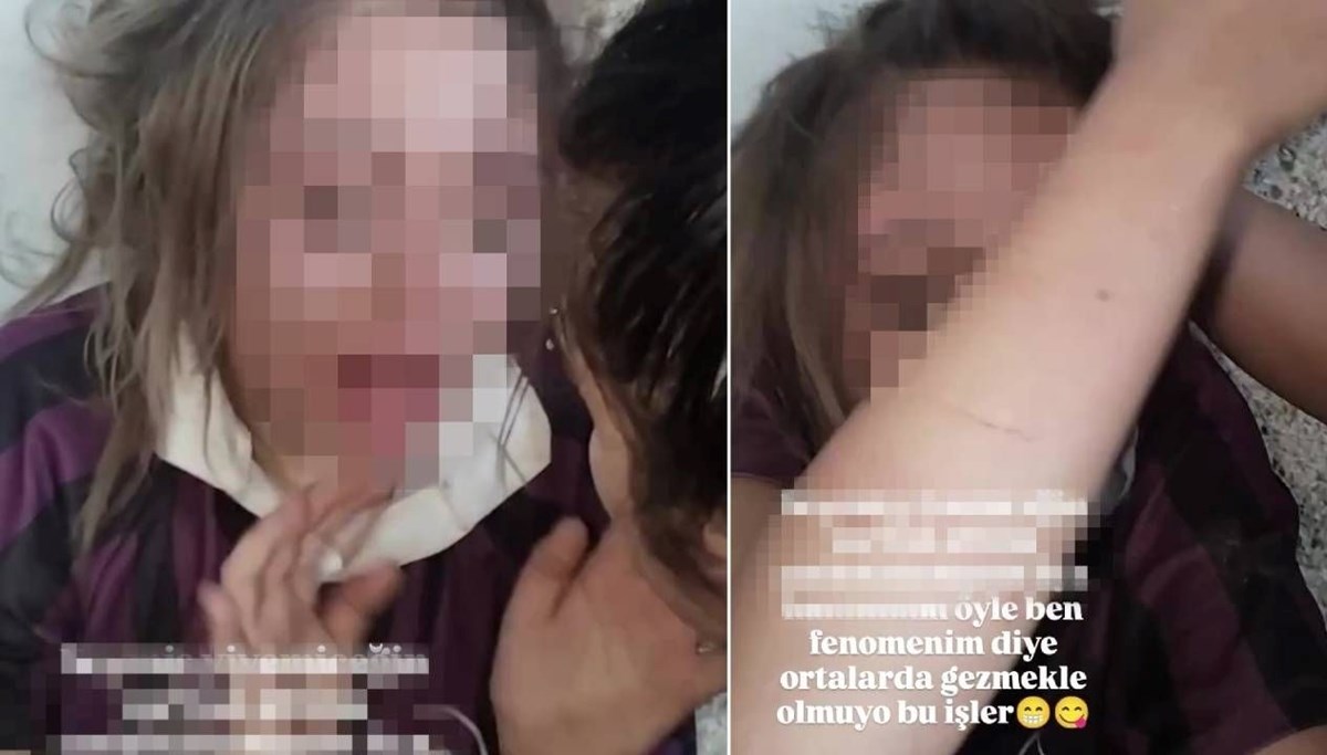 Genç kızı darbedip zorla özür dilettiler