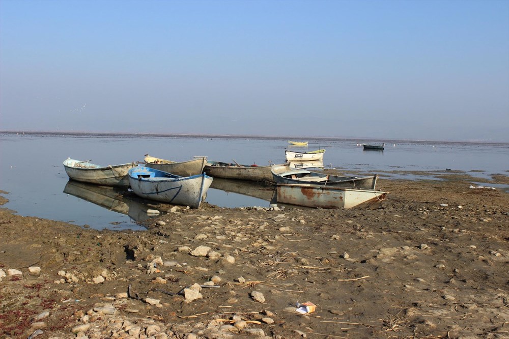 'Kuş cenneti' Marmara Gölü'nde derinlik 40 santimetreye düştü - 9