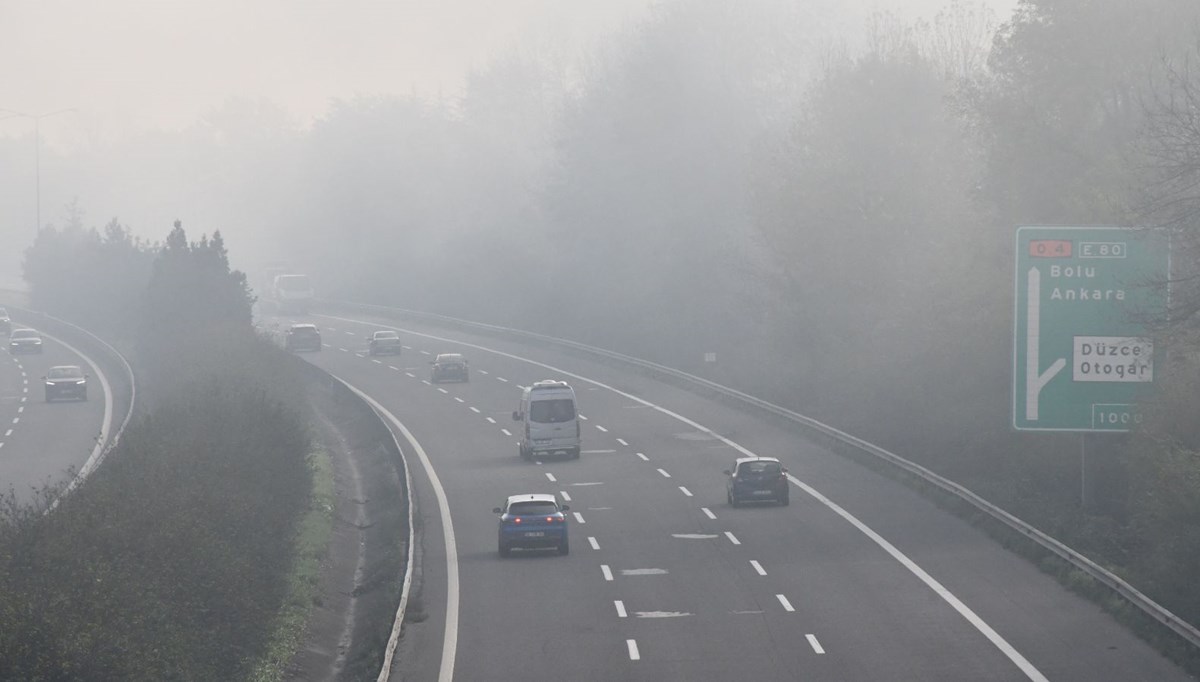 Anadolu Otoyolu'nda sis etkili oldu