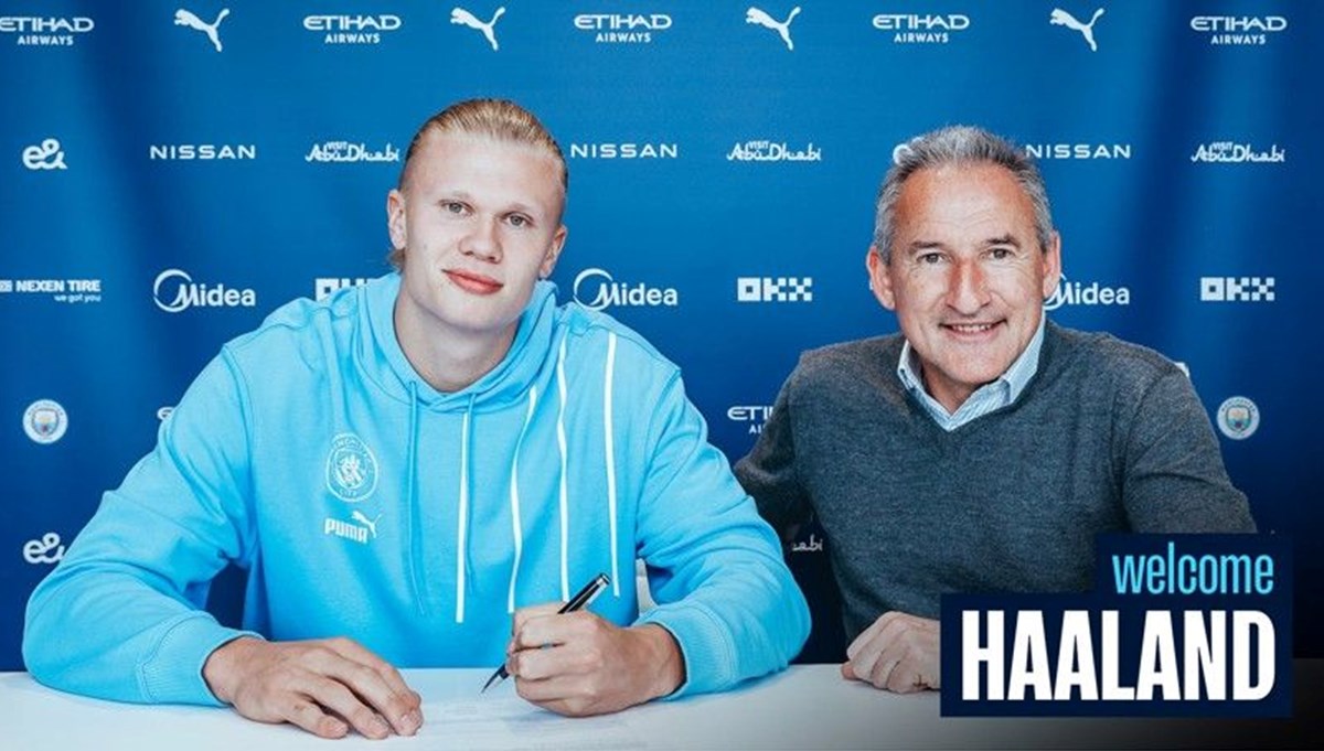 SON DAKİKA: Manchester City Erling Haaland'ı resmen açıkladı