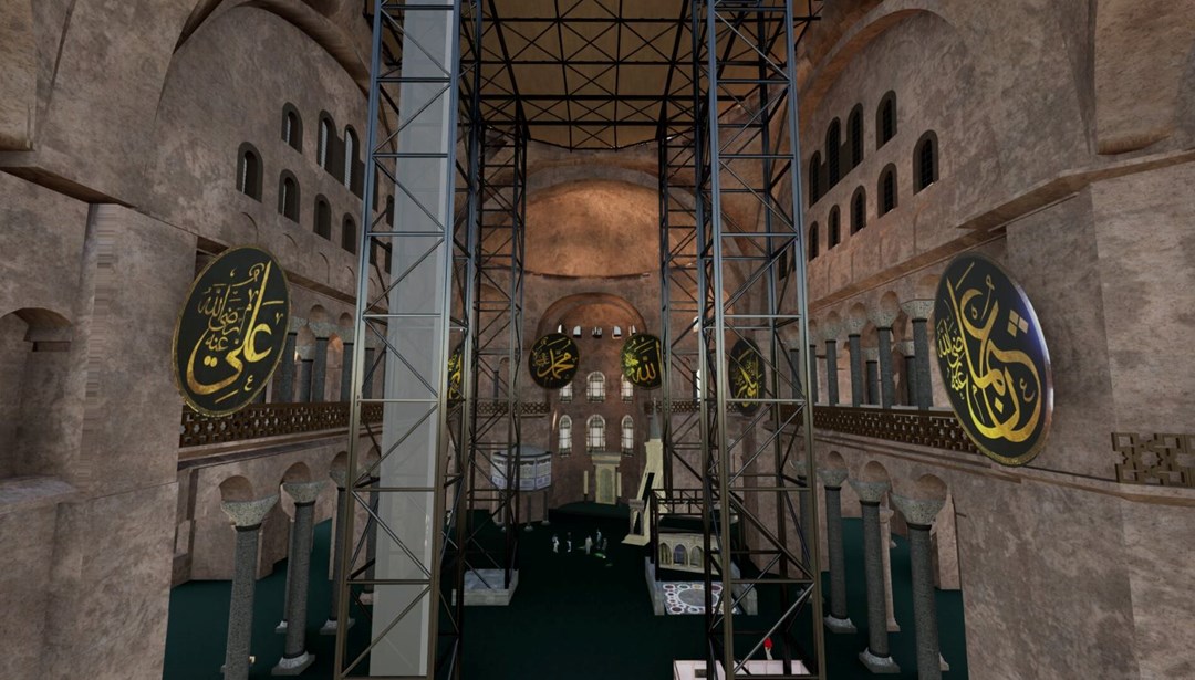 Ayasofya'da tarihi restorasyon