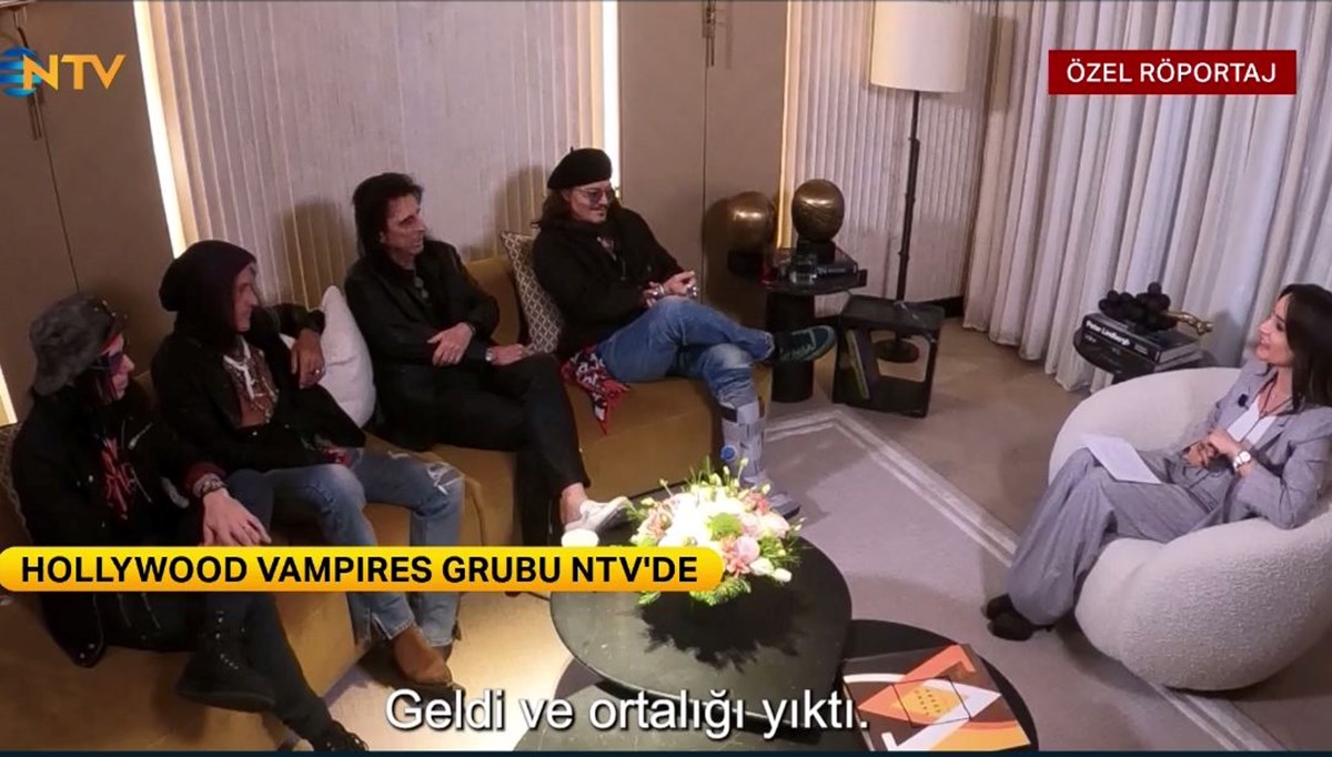 Hollywood Vampires grubu NTV'de Hollywood Vampires grubu NTV'de