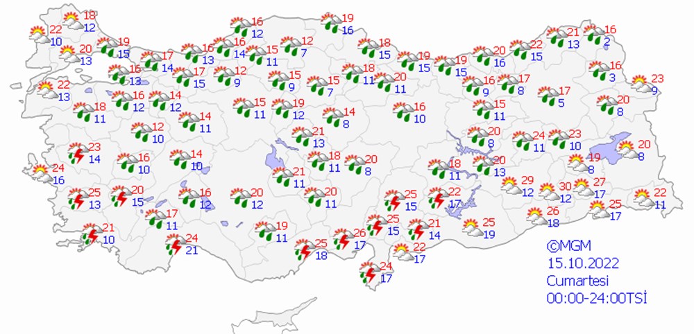 Bu hafta (12-16 Ekim) hava durumu nasıl olacak? Yağışlı hava geri dönüyor (Meteoroloji'den 5 günlük hava durumu raporu) - 7