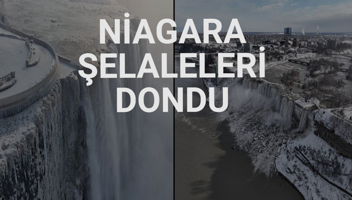 Kutup soğukları Niagara Şelaleri’ni dondurdu