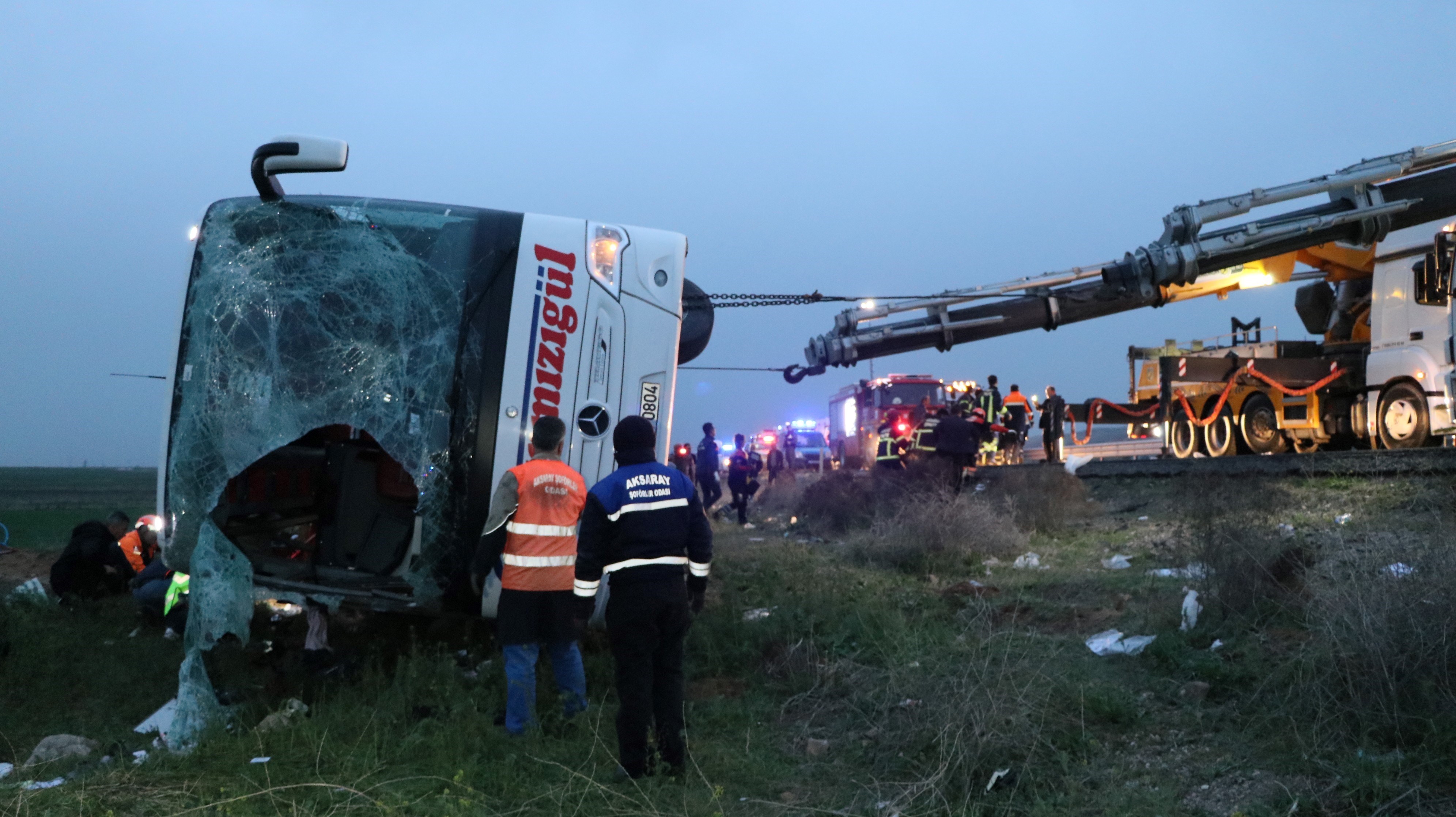 Aksaray'da Yolcu Otobüsü şarampole Devrildi: 4 ölü, 37 Yaralı - Son ...