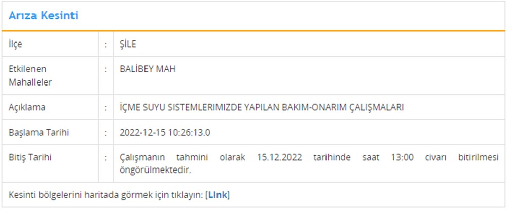 تركيا اليوم انقطاع المياه في 3 مناطق في اسطنبول لمدة 8 ساعات انقطاع المياه في 3 مناطق في اسطنبول: ستتم تجربة 8 ساعات من الانقطاع (قائمة انقطاع المياه في 15 ديسمبر İSKİ) - 4