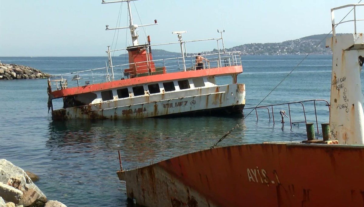 Maltepe'deki batık gemiler çocukların yeni oyun alanı Maltepe'deki batık gemiler çocukların yeni oyun alanı