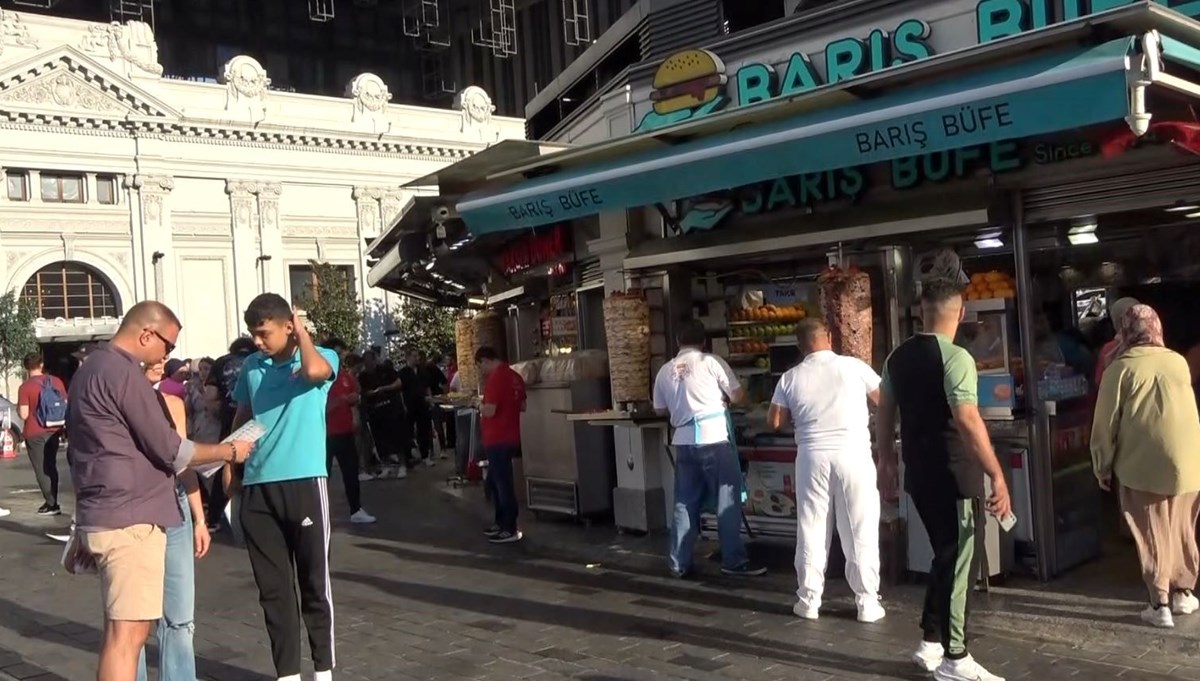 Taksim esnafının Taksim esnafının
