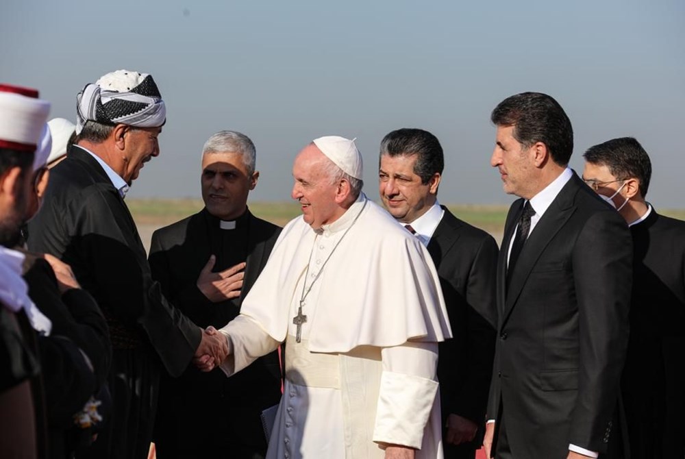 Tarihi ziyarette üçüncü gün: Papa Kürt lider ile görüştü - 7