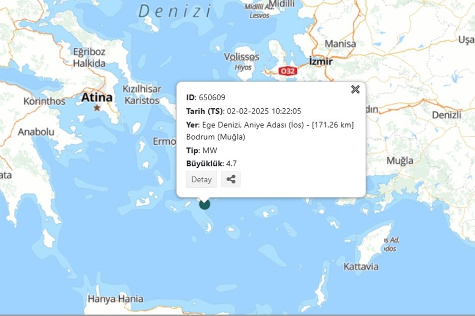 SON DAKİKA: Ege sallanmaya devam ediyor: Bu kez 4,7’lik deprem | Son depremler - 1